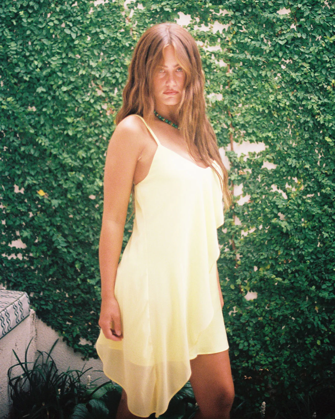 Aria Mini Dress | Lemon - Image 13