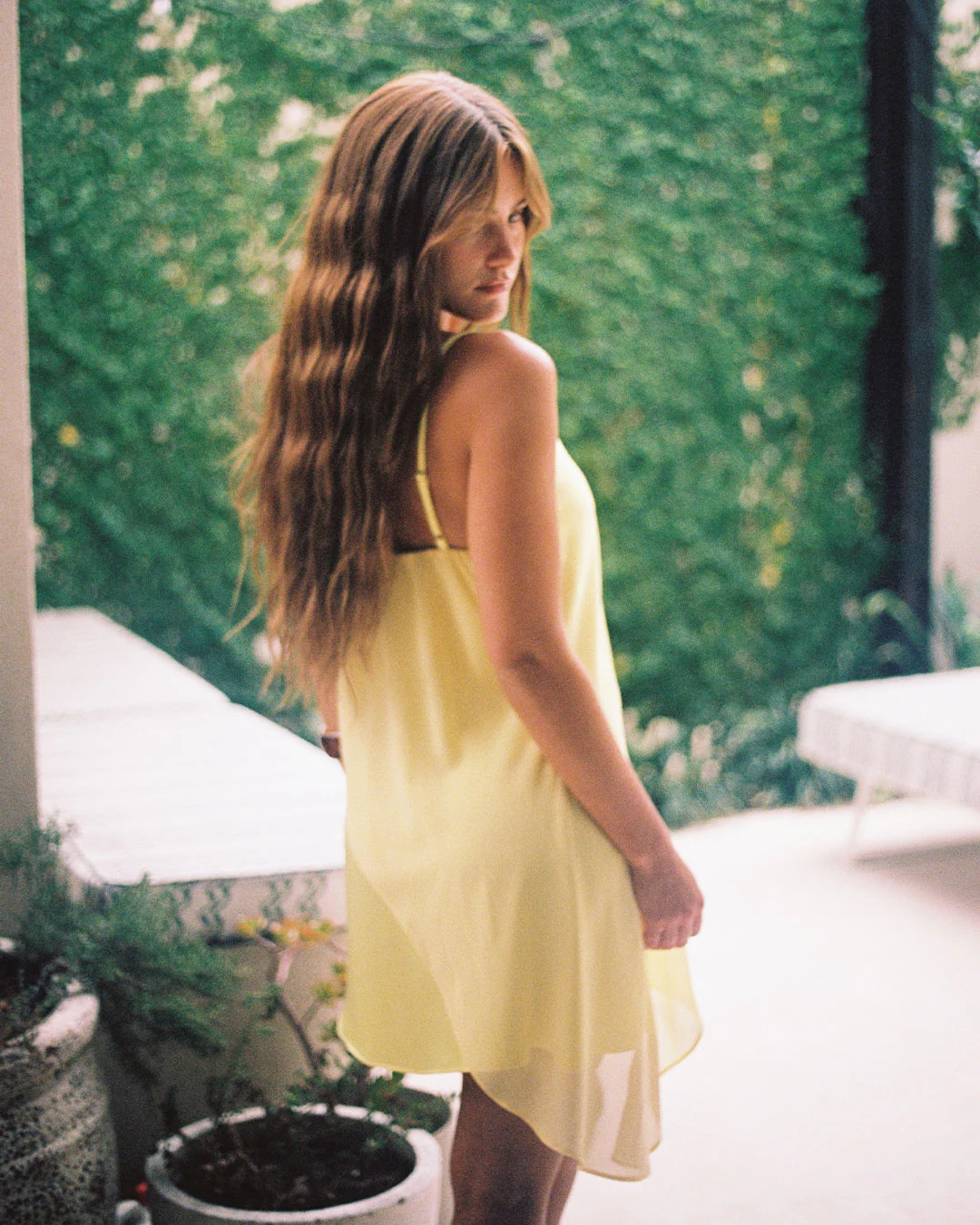 Aria Mini Dress | Lemon - Image 9