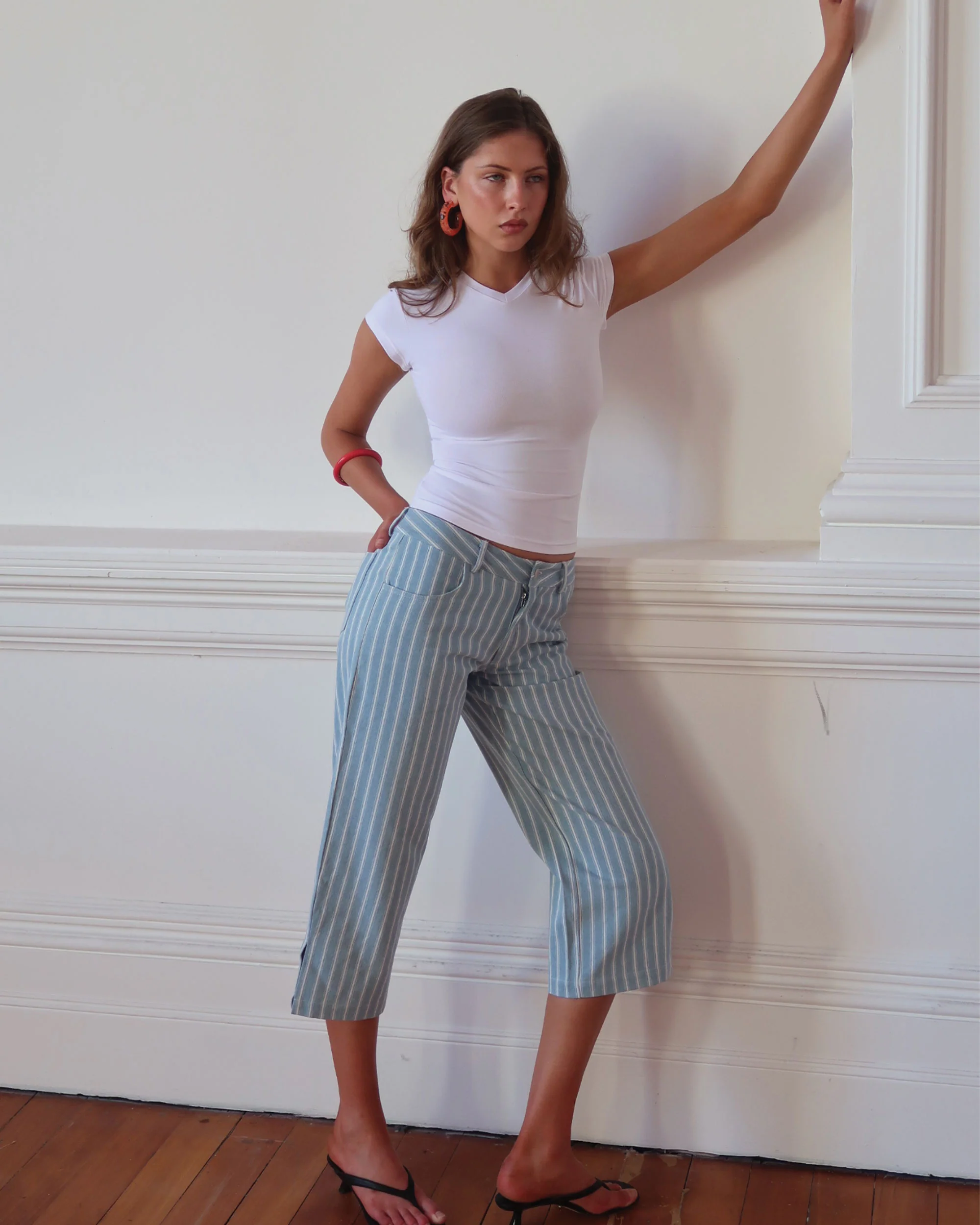Clover Pant | Denim Stripe - Image 3