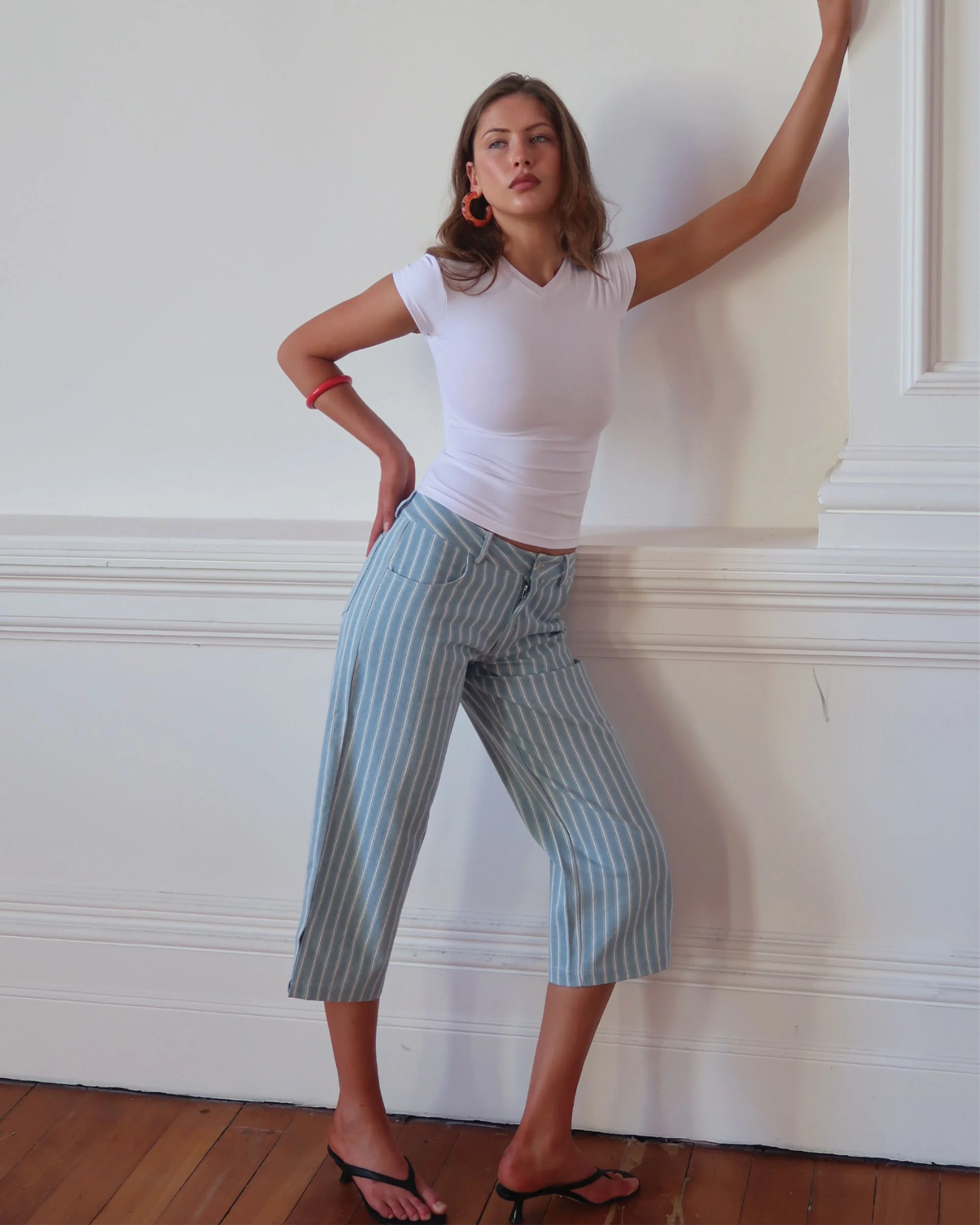 Clover Pant | Denim Stripe - Image 7
