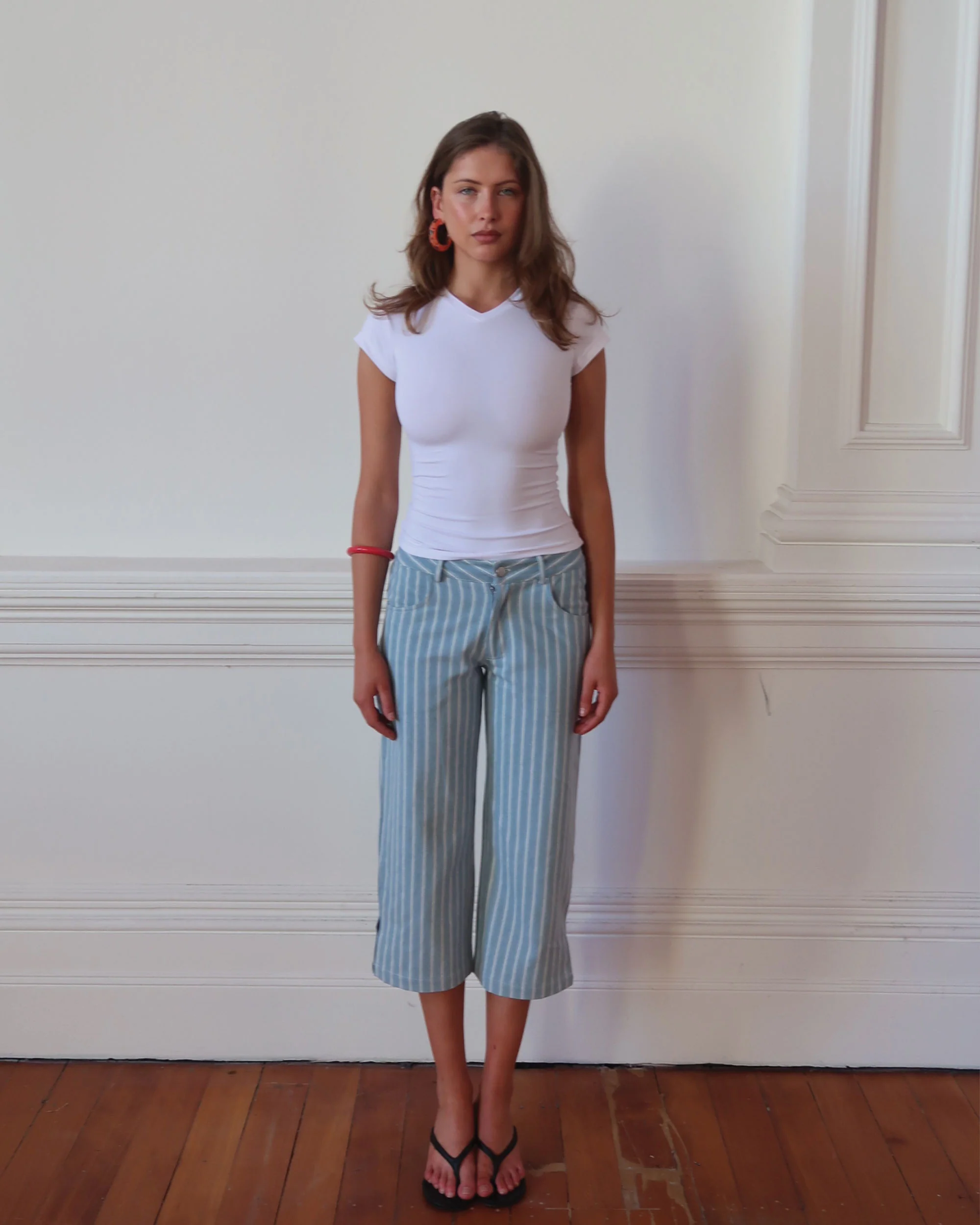 Clover Pant | Denim Stripe - Image 9