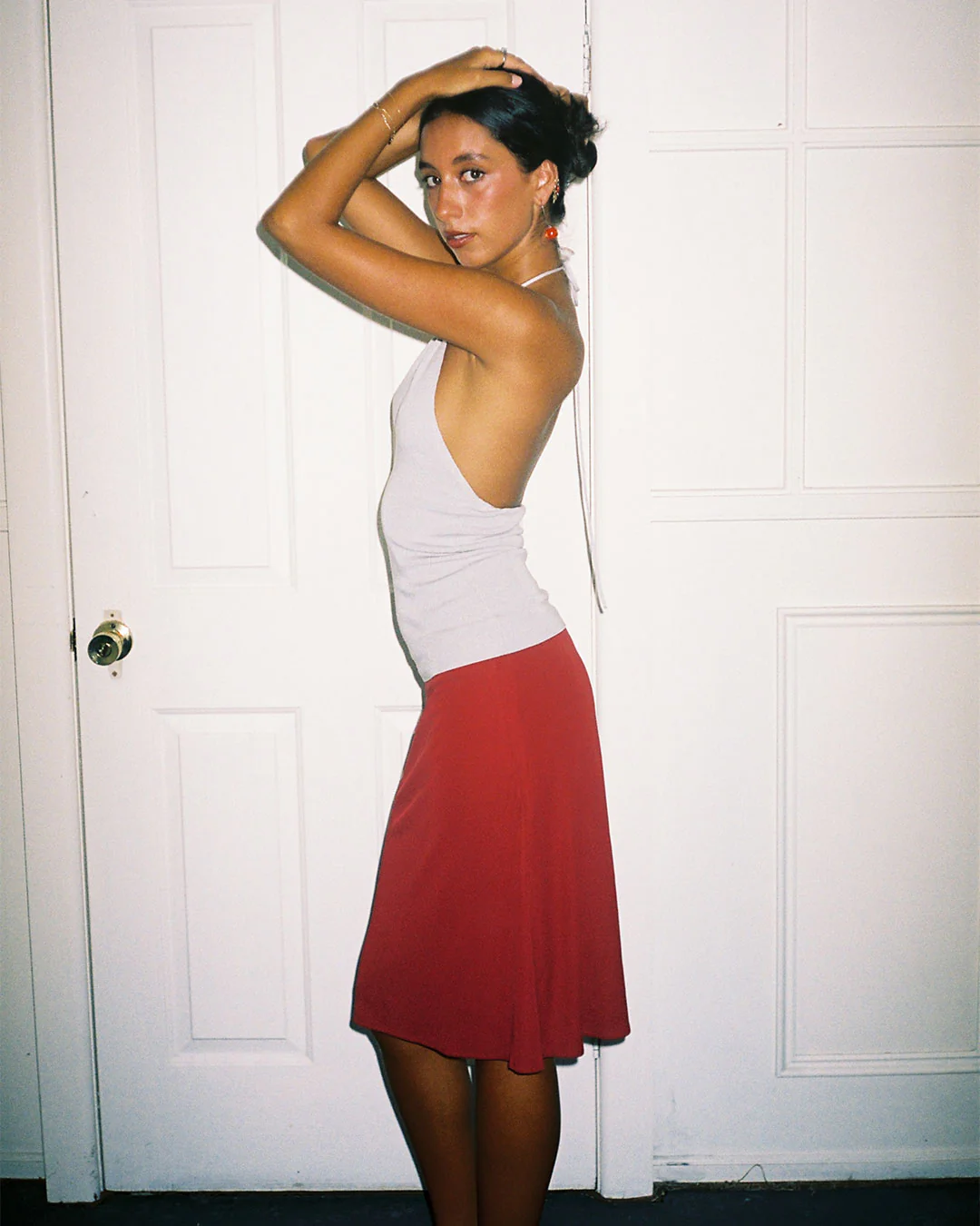 Harper Knit Halter Top | Stone - Image 11
