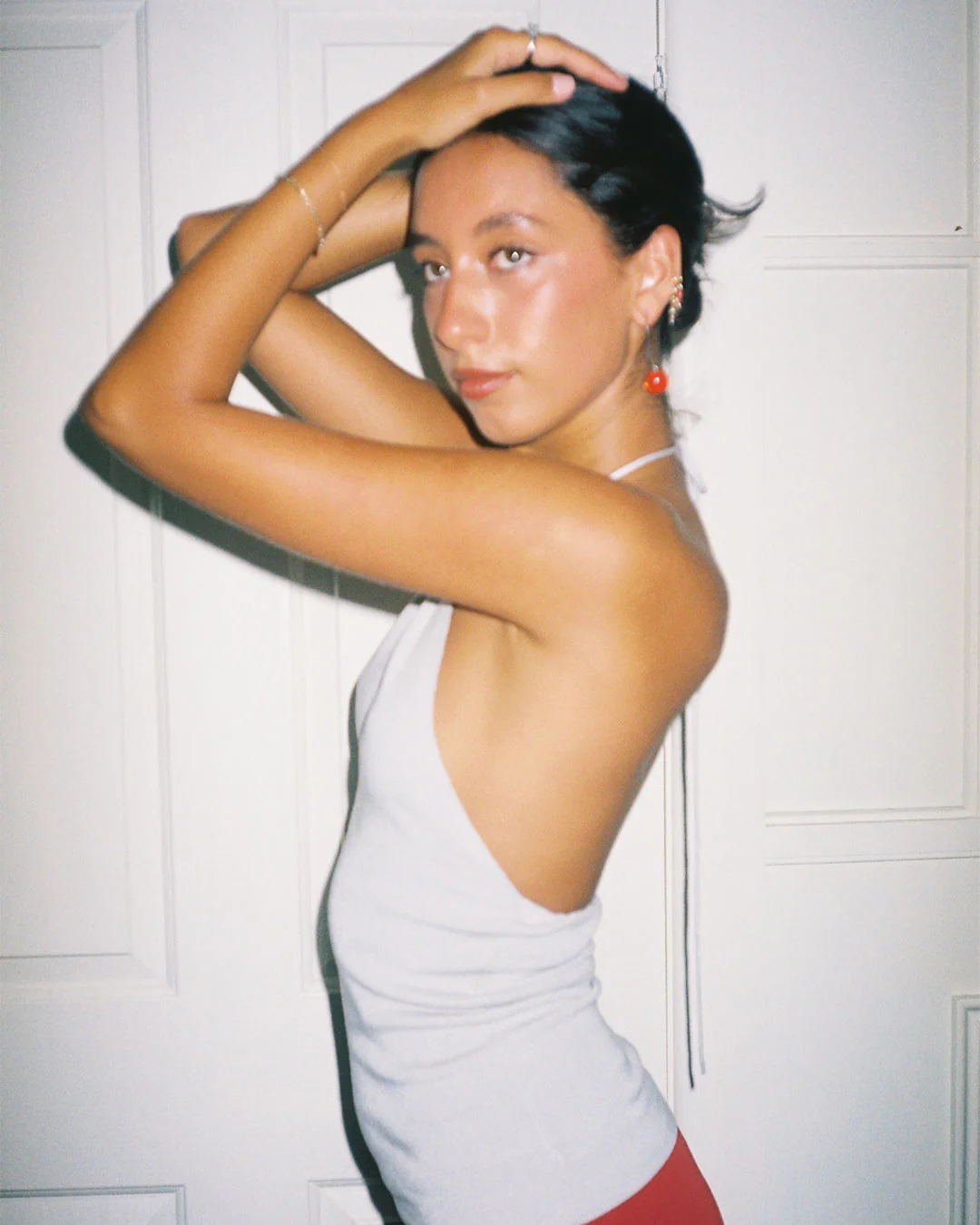 Harper Knit Halter Top | Stone - Image 3
