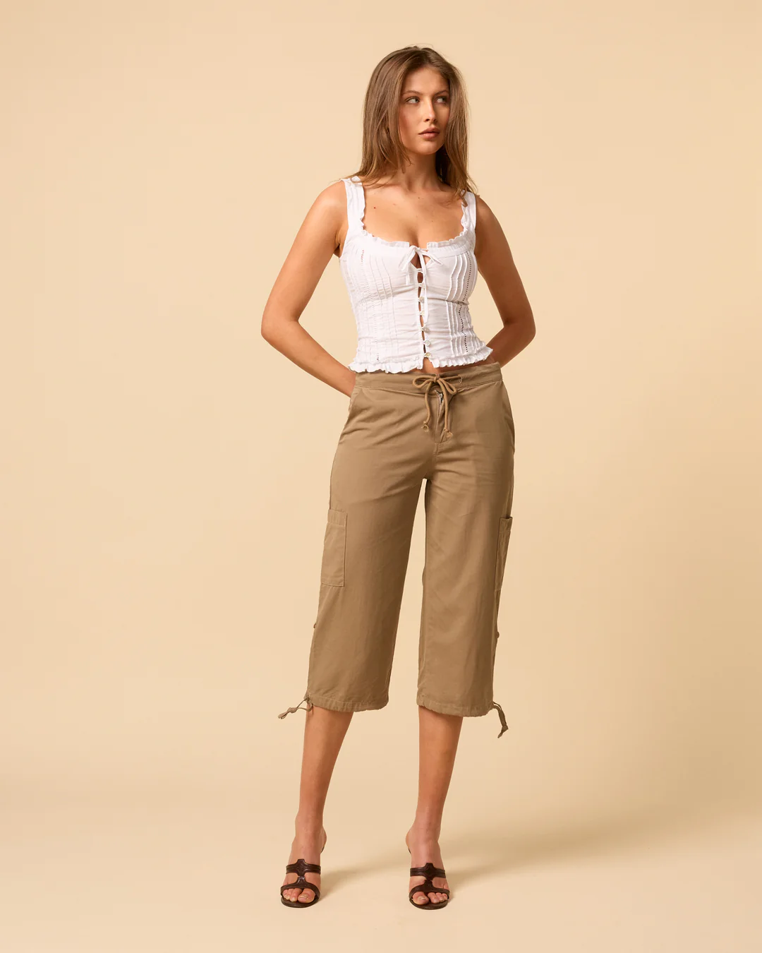 Lexi Cargo Pant | Caramel - Image 7