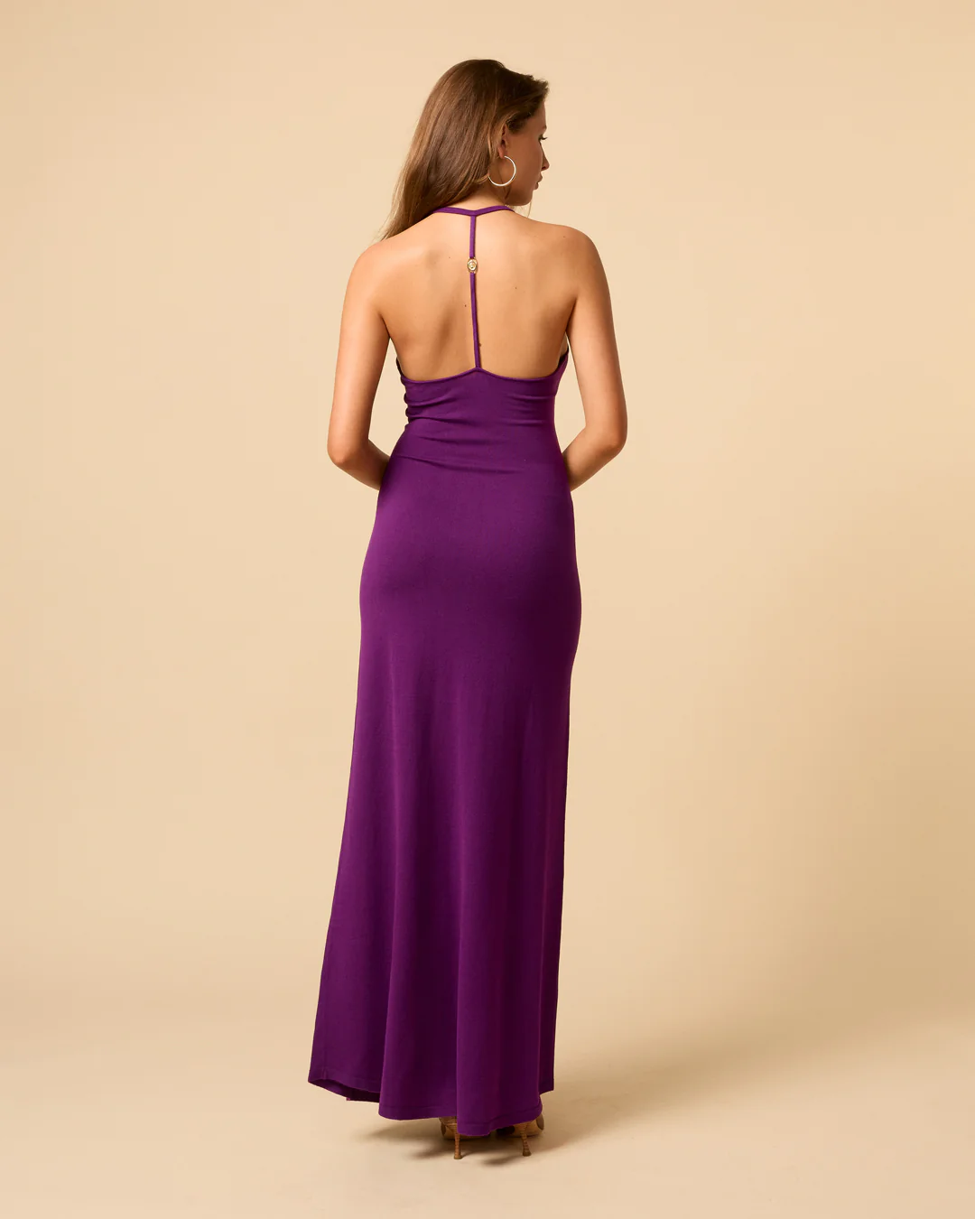 Madeline Maxi Knit Dress | Grape - Image 9